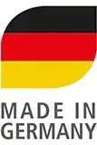 Das Bild zeigt eine deutsche Flagge mit der Aufschrift „Made in Germany“. Es ist ein Symbol für Produkte, die in Deutschland hergestellt wurden.