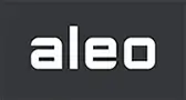 Das Bild zeigt das Logo der Marke aleo. Es gehört zu einem Hersteller von Solarmodulen.