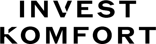 Auf dem Bild sieht man einen Schriftzug mit den Wörtern „INVEST KOMFORT“. Die Buchstaben sind groß und in einer einfachen Schrift dargestellt. Es sieht wie ein Logo oder der Name eines Unternehmens aus.